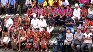 Solakia, Tripura, Mizo dance group wait for their turn to perform - Reiek Village, Mizoram