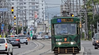 4K Driver View Hakodate Tram 函館 函館市電 路面電車 Straßenbahn tramway Tranvía รถราง ट्राम 五稜郭公園前 函館駅前 ฮกไกโด