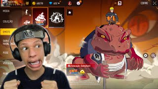 LIBEREI O SUPER EMOTE INVOCAÇÃO DA GAMABUNTA DO NARUTO NO FREE FIRE!