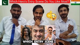 Pakistani Reaction On Which Hero's Entry Scene Do You Like Most? #2 || PAK Review's
