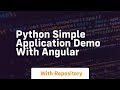 Python simple application demo with angular