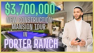 Massive $3.7M New Construction Mansion Tour in Porter Ranch