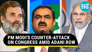 PM Modi counters Opposition's allegations amid Adani row in Lok Sabha | Watch
