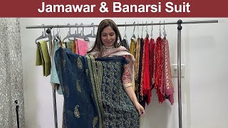 Jamawar \u0026 Banarsi Suit | Majha Creations Boutique Mohali