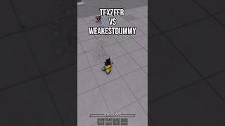 Texzeer Vs Weakestdummy 😭 | Roblox Strongest Battlegrounds