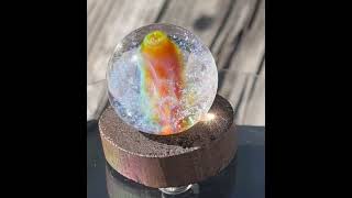 Silver fumed micro opal borosilicate glass marble boroccus