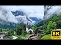 [ 8K ] Szwajcaria - Raj | Wieś i dolina LAUTERBRUNNEN | Wideo 8K UHD