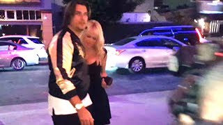 Pamela Anderson And A Mystery Man Enjoy A Night Out