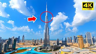 Burj Khalifa Full Tour - World's Tallest Tower in Dubai / View from the Top Floor & VIP Lounge（4K）