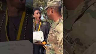 Military dad returns home to surprise son at his high school graduation ❤️❤️