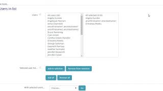Moodle Setup   Bulk User Actions