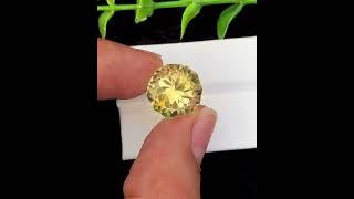 Very beautiful faceted citrine available for sale Weight:11 carat Dimension:13.8*10.5mm #shorts