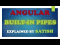 #angular Angular | Built In Pipes In Angular | Decimal Pipe | Currency Pipe | Date Pipe | Pipes
