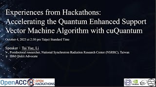 Hackathon Experience: Accelerating Quantum Enhanced Support Vector Machine Algorithm with cuQuantum