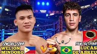 NOV 6 2024: UNDEFEATED PARIN - Weljon Mindoro(PH) vs Lucas De Abreu(Brazil) Fight Highlights 2024.