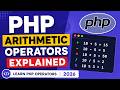 Arithmetic Operators in PHP | PHP Tutorial for Beginners 2026
