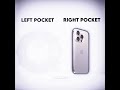 right pocket vs left pocket