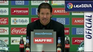 Rueda de Prensa de Simeone tras el Elche CF (0-2) Atlético de Madrid - HD