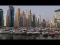 4k jlt dubai jumeirah lake towers u0026 marina yachts port walking tour