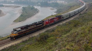 CP Heritage SD70ACu Leading!!!! CP 7010, CP 8060 and KCS 4784 leads CPKC 602 outta Cochrane, Alberta