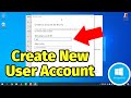 How to Create a New User Account in Windows 10