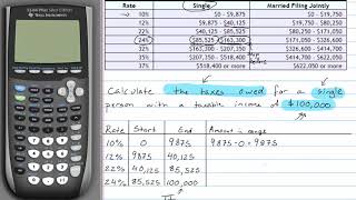 Calculating taxes owed (by hand)