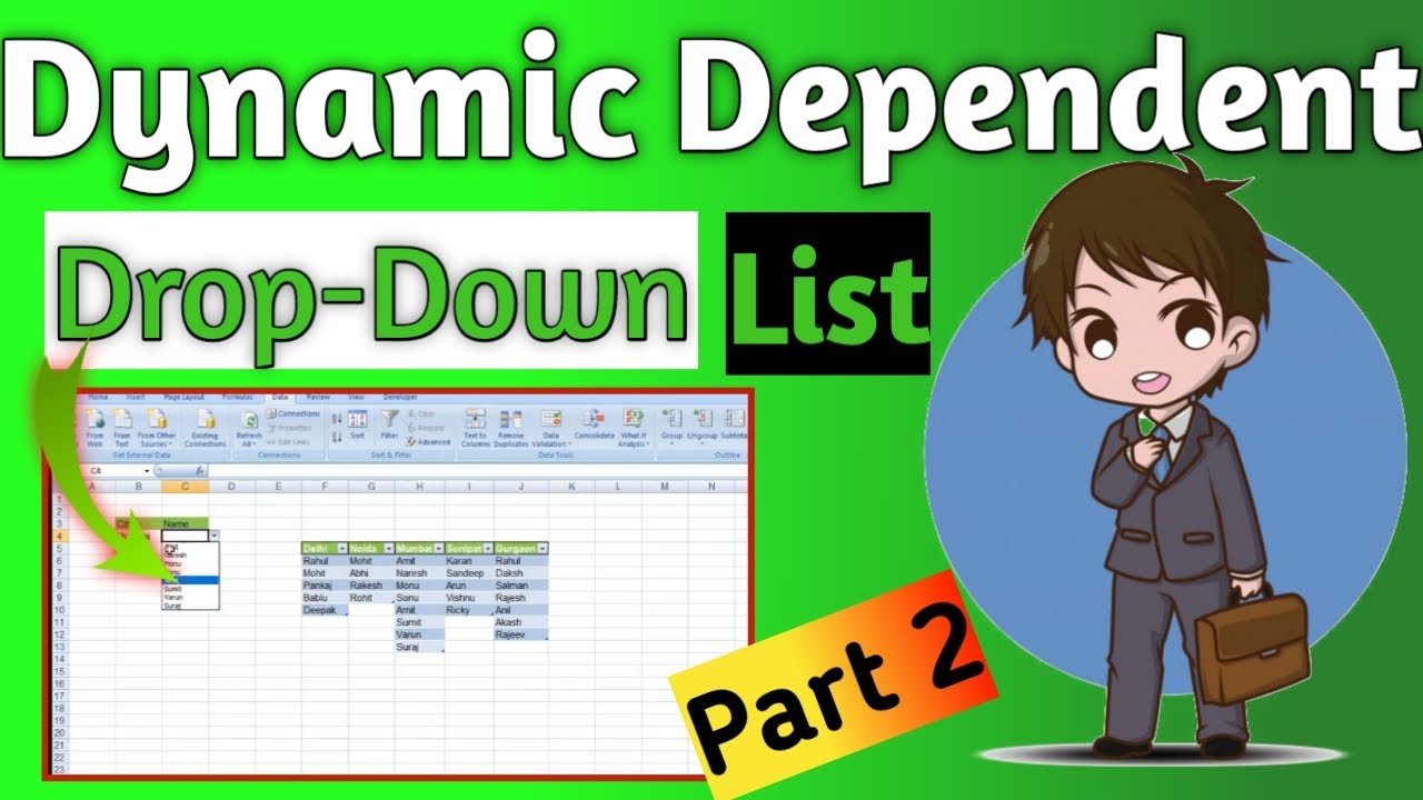 Create Dynamic Dependent Drop-Down List In Excel | Multiple Dependent ...