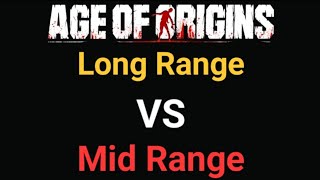 age of origins mid range vs long range (원거리 vs 중거리) #aoo #aoz