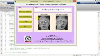 Face Recognition Using Image Processing Using Matlab Project Code