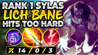 Lich Bane hits too hard! *Perfect Game* | Rank 1 Sylas | Armooon | League of Legends