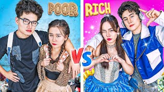 Rich vs Poor Couple at Prom! Who is the Best Couple at School?