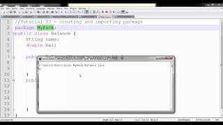 Java Programming Tutorial 23 - Creating and Importing Packages