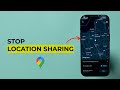 How to Stop Location Sharing from Google Maps?