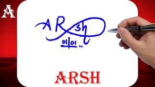 How to signature your name | Autograph | Billinioare signature | Arsh Name Signature Style