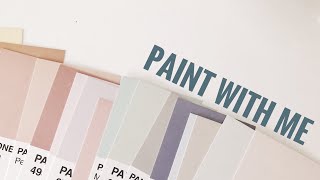 ✨ painting on Pantone cards with gouache // color diaries