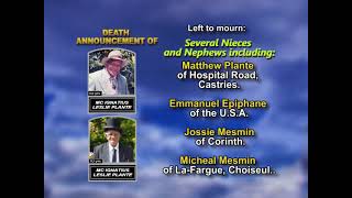 Mc Ignatius Leslie Plante ~ Long Obituary