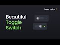 Toggle Switch Using HTML / CSS / SASS  | Skeuomorphism CSS ⚡