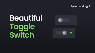 Toggle Switch Using HTML / CSS / SASS | Skeuomorphism CSS ⚡