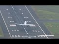 stunning embraer 195 crosswind at madeira