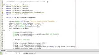 Java Programming Tutorial -SpringLayout.Constraints-18- public void setConstraint(String edgeName ,