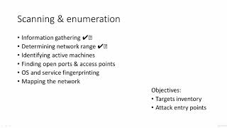 17 Scanning & enumeration
