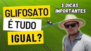 GLIFOSATO | 03 DICAS IMPORTANTES | QUAL TIPO DE SAL UTILIZAR | EM QUAIS PLANTAS DANINHAS