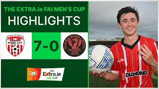 2022 Extra.ie FAI Men's Cup First Round: Derry City 7-0 Oliver Bond Celtic