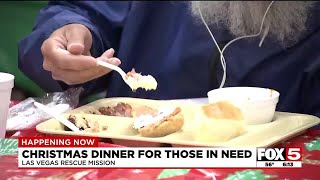 Las Vegas Rescue Mission Christmas dinner for those in need