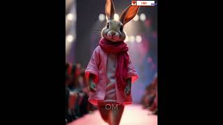 Fierce \u0026 Furry A Rabbit Takes Over the Fashion World #ai #barbie #aiunveiled