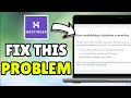 How To Fix Error Establishing A Database Connection In Hostinger - Full Tutorial