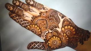 Simple arebic mehndi Design for front hand/mehndi designs