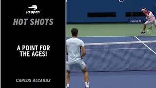 Carlos Alcaraz Wins a Point for the Ages! | 2022 US Open
