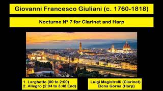 Giovanni Francesco Giuliani (c. 1760-1818) - Nocturne Nº 7 for Clarinet and Harp