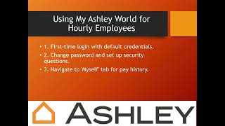 How to Access Ashley Furniture Pay Stubs & W2s